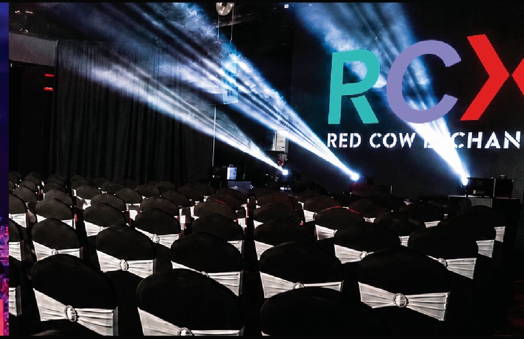 Theatre seating with light beams at RCX